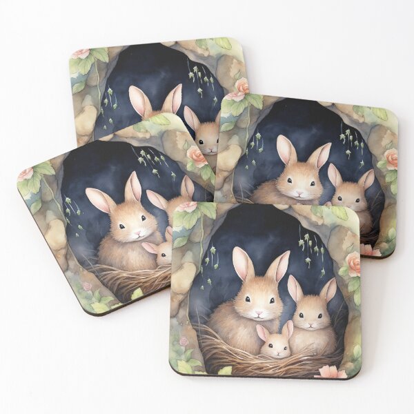 Item preview, Cozy Bunny Burrow designed and sold by cute-animals99.