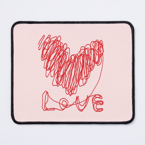 Item preview, love, heart, happy valentine day, one line drawing designed and sold by zzzozzo.