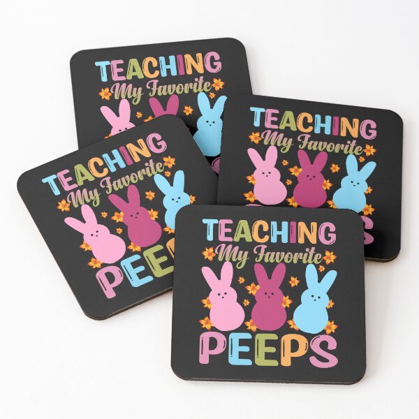 Item preview, Funny Easter Day Teaching My Favorite Peeps Cute Teacher Day Vintage  designed and sold by roboartpixel.