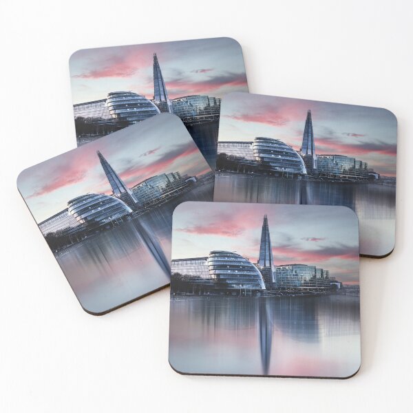 Artikelvorschau, Shard-Reflexionen über die Themse entworfen und verkauft von FallonArtPhoto.
