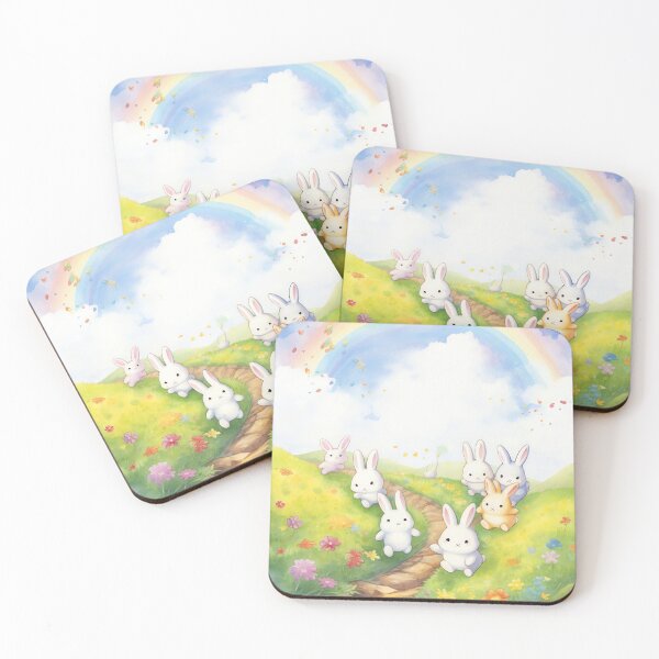 Item preview, Rainbow Bunny Race designed and sold by cute-animals99.