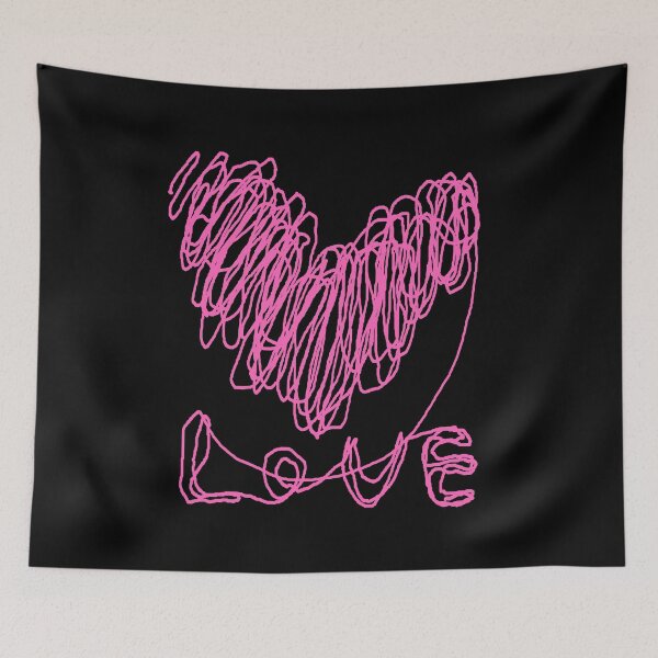 Item preview, love, heart, happy valentine day, one line drawing designed and sold by zzzozzo.