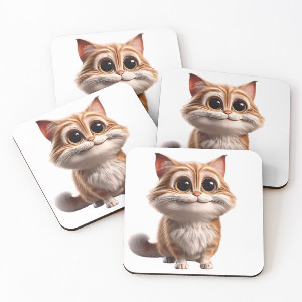 Item preview, Big-Eyed Whisker Wonder: Charming Cat Illustration designed and sold by Shams-Studio.