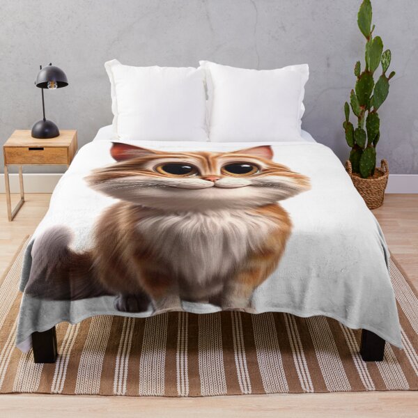 Item preview, Big-Eyed Whisker Wonder: Charming Cat Illustration designed and sold by Shams-Studio.