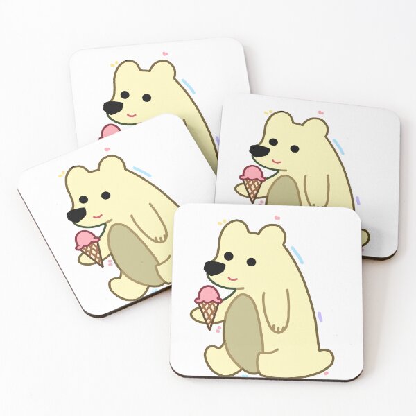 Item preview, Yellow bear eat ice cream designed and sold by Beck-wen.