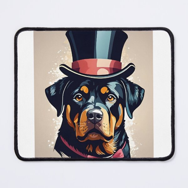 Item preview, Rottweiler in a top hat III designed and sold by BlacCollection.
