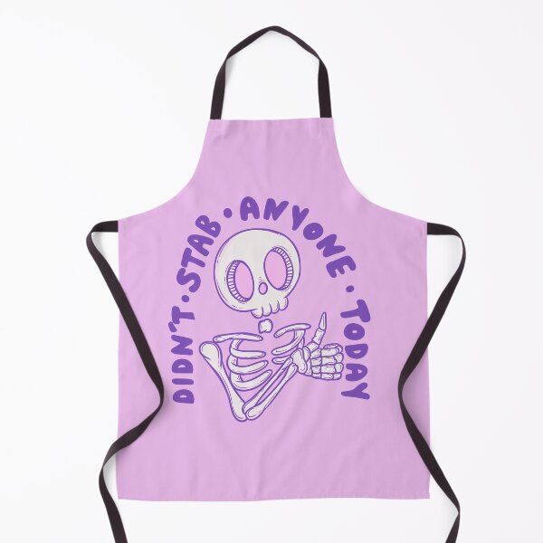 Item preview, Didn’t stab anyone today - thumbs up skeleton designed and sold by Jess.a.creates.