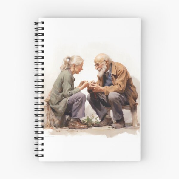 Item preview, Aging couple chatting designed and sold by vkittipoom.