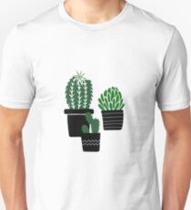 Succulents - black-green Unisex T-Shirt