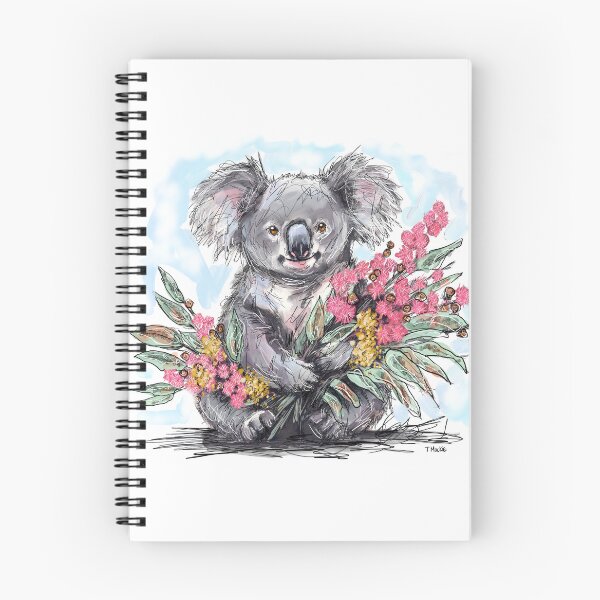 Item preview, Koala with Australian Natives Bouquet designed and sold by TraceyMackieArt.