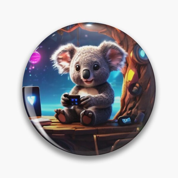 Item preview, GREAT WAVE OF TREE.Neon Haven: Koala's Cosmic Arcade" designed and sold by Especiallyforu.