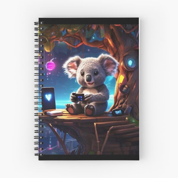 Item preview, GREAT WAVE OF TREE.Neon Haven: Koala's Cosmic Arcade" designed and sold by Especiallyforu.