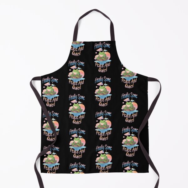 Item preview, Finally Some Peace And Quiet Peaceful Cute Frog Shirt Design by Zeesdesign on Redbubble designed and sold by ZEESDESIGN.