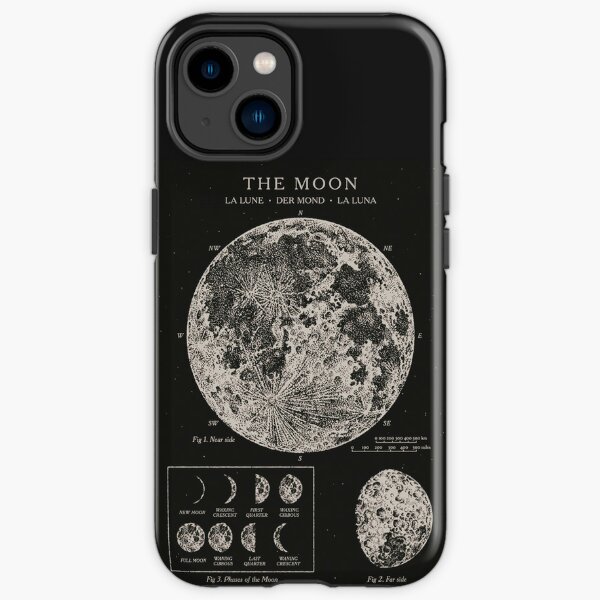 iPhone 11 Cute Pink Stuff For Girls & Moon Lover Aesthetic Moon Phase Case
