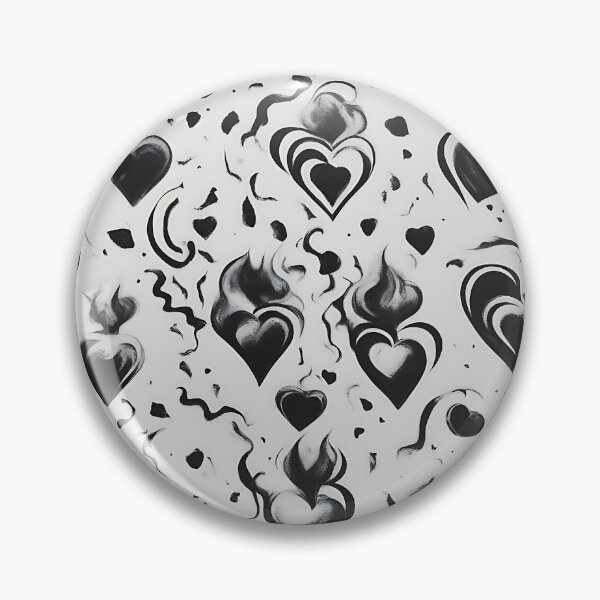 Item preview, Black Heart Wallpaper designed and sold by Zenvo.