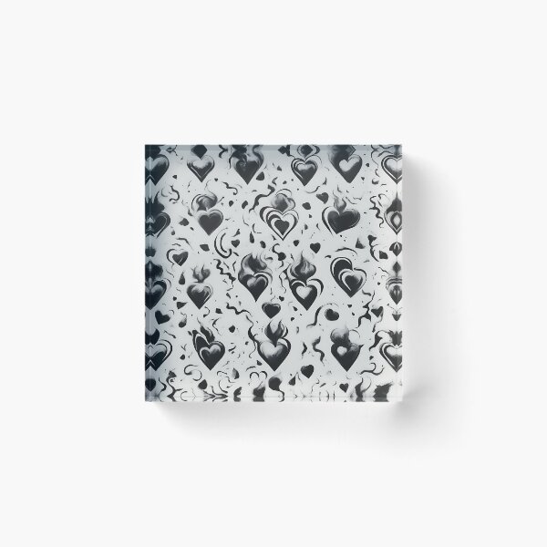 Item preview, Black Heart Wallpaper designed and sold by Zenvo.