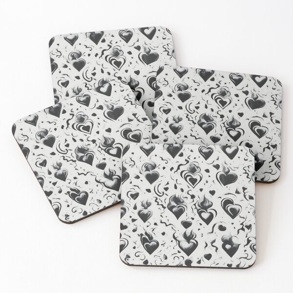 Item preview, Black Heart Wallpaper designed and sold by Zenvo.