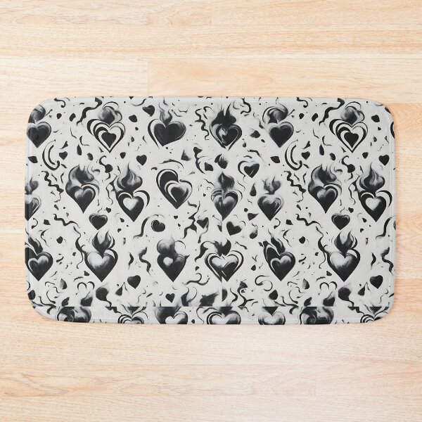 Item preview, Black Heart Wallpaper designed and sold by Zenvo.