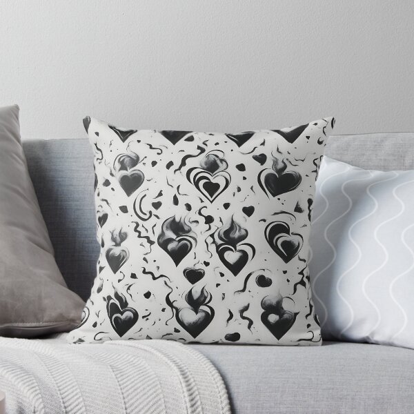 Item preview, Black Heart Wallpaper designed and sold by Zenvo.