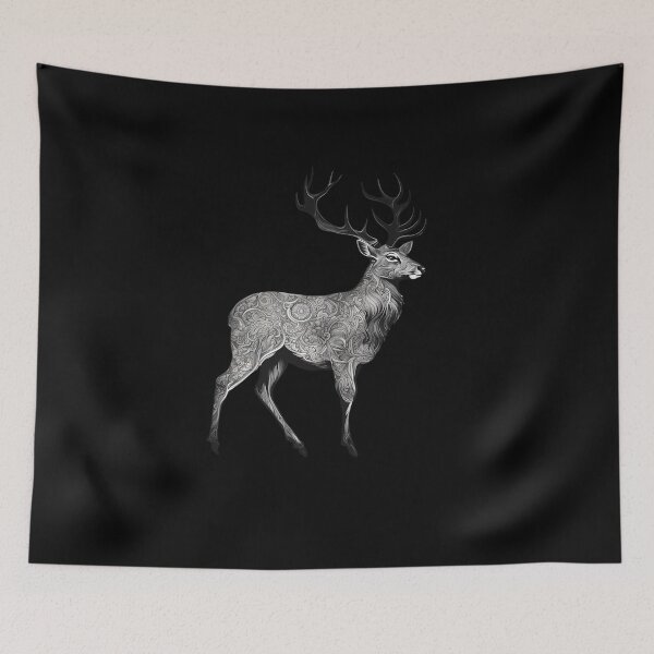 Item preview, Deer Tattoo designed and sold by macadolie.