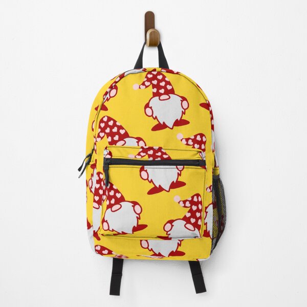 Item preview, Love gnomes with heart hats on a yellow background designed and sold by dottiedigitals.