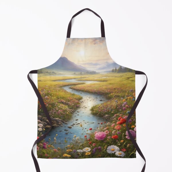 Item preview, Imaginary Peaceful Meadow with a River designed and sold by LunarNebula.
