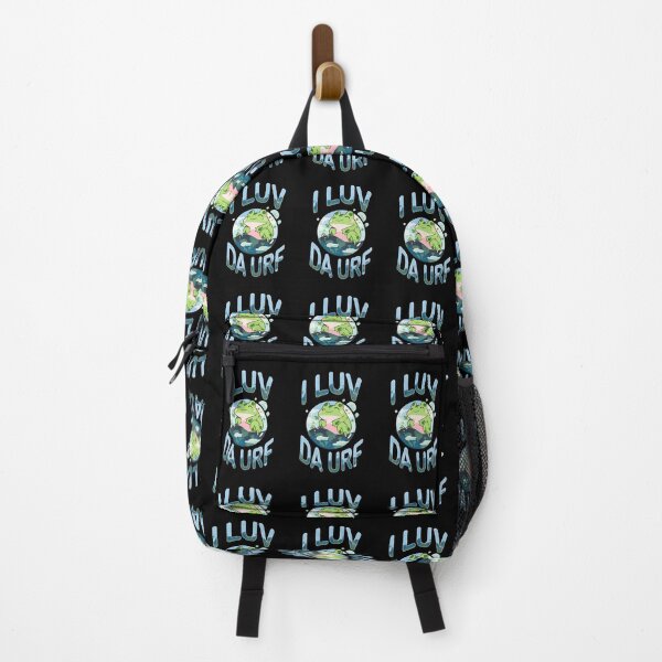 Item preview, I Luv Da Urf I Love The Earth Frog Shirt Design by Zeesdesign on Redbubble designed and sold by ZEESDESIGN.