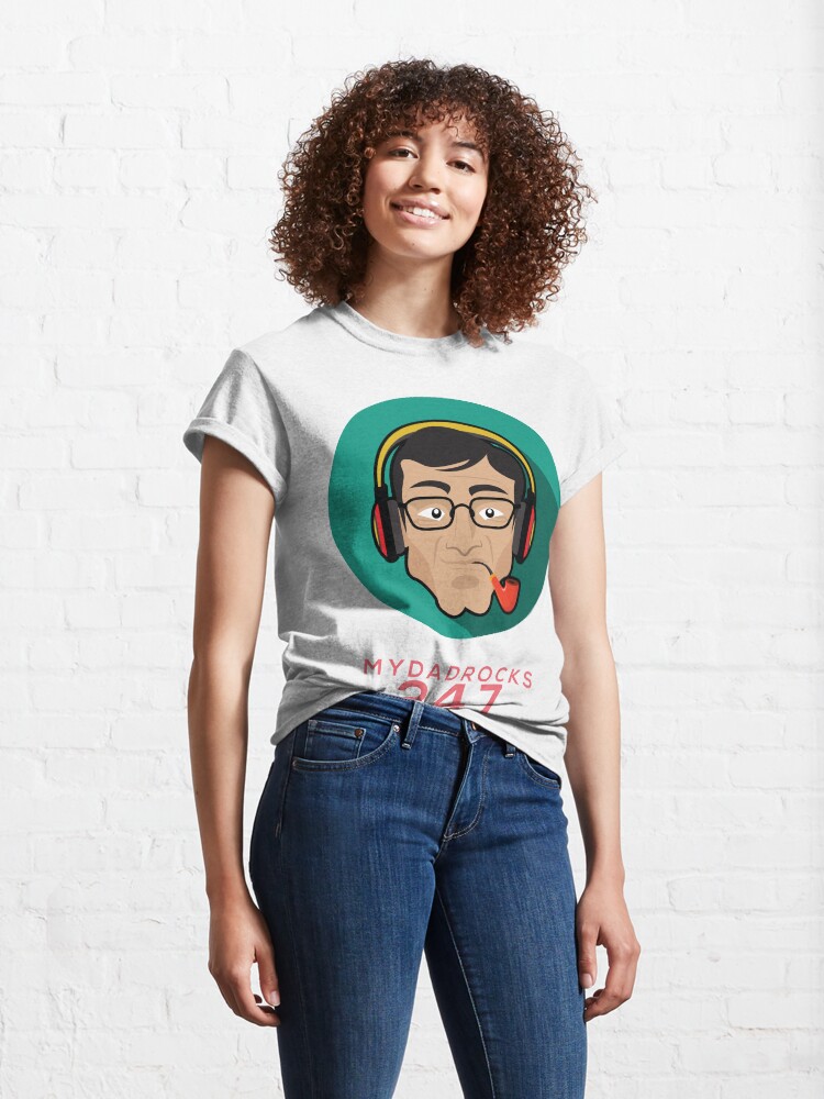 Alternate view of My Dad Rocks 24/7 - Pipe Classic T-Shirt