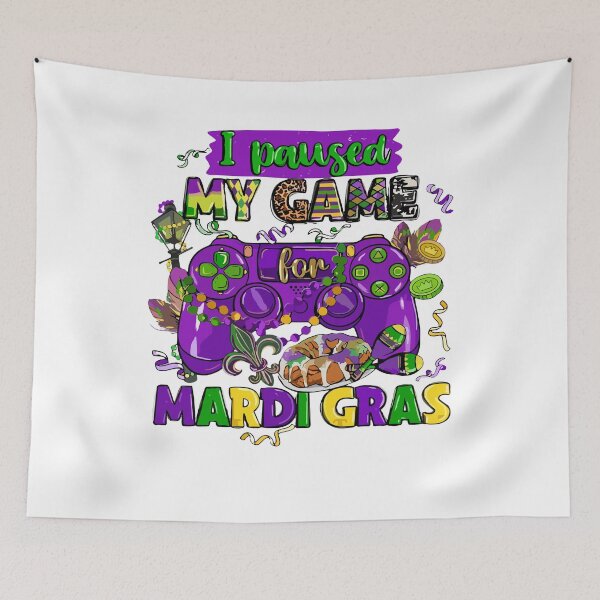 Item preview, Gamer Paused My Game Mardi Gras Gaming Boys Kids Men Youth designed and sold by Pitchou07.
