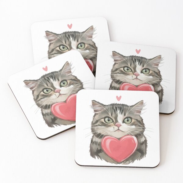 Item preview, Meowy Valentine Cute Kitten designed and sold by PrintWearZone.