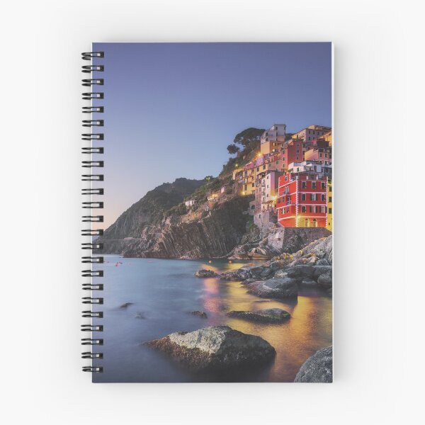 Item preview, Riomaggiore town, cape and sea at sunset. Cinque Terre, Liguria, Italy designed and sold by Stefano Orazzini.