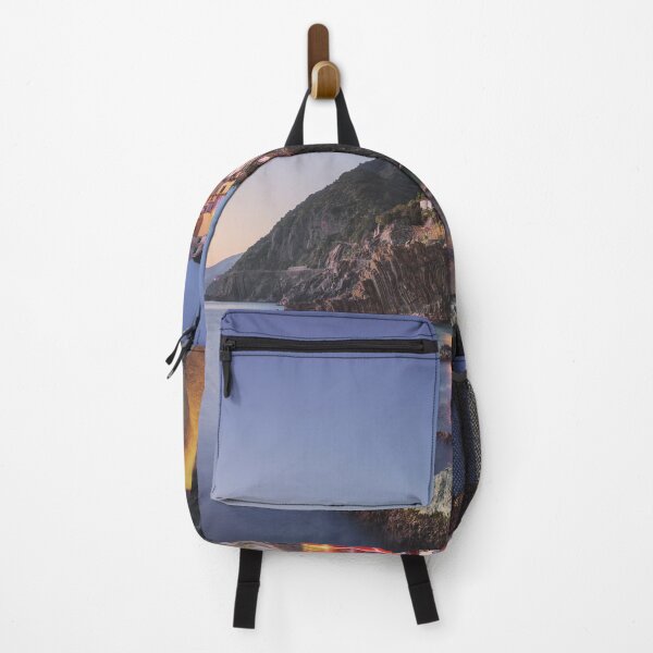 Item preview, Riomaggiore town, cape and sea at sunset. Cinque Terre, Liguria, Italy designed and sold by Stefano Orazzini.