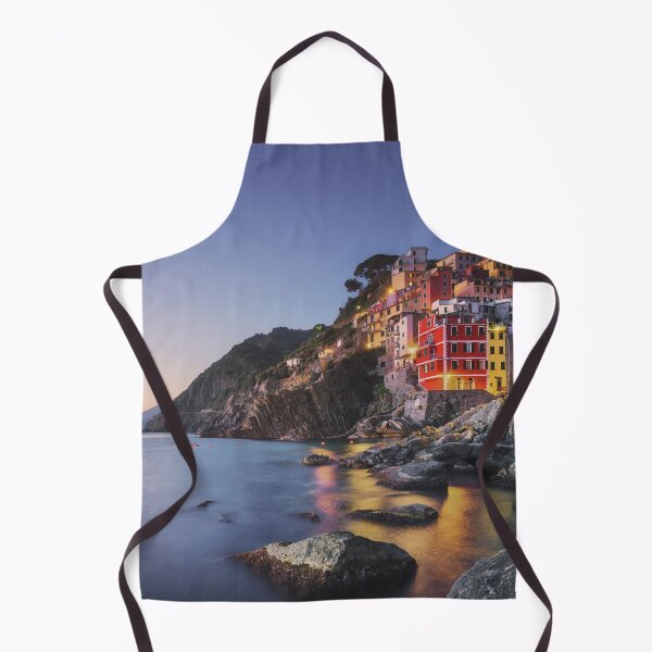 Item preview, Riomaggiore town, cape and sea at sunset. Cinque Terre, Liguria, Italy designed and sold by Stefano Orazzini.