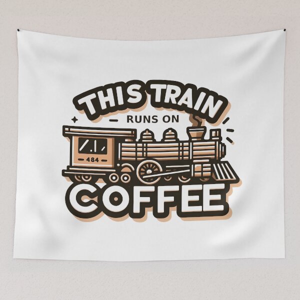 Item preview, Train: This Train Runs on Coffee designed and sold by Dungeon-Depot.