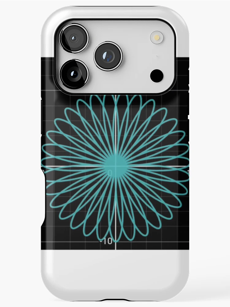 Thumbnail 1 of 4, iPhone Case, Math Graph Polar Curves designed and sold by MathAnimation.