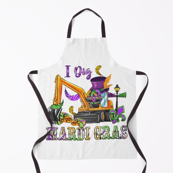 Item preview, Kids I Dig Mardi Gras Excavator Baby Boys Kids Toddlers designed and sold by Pitchou07.