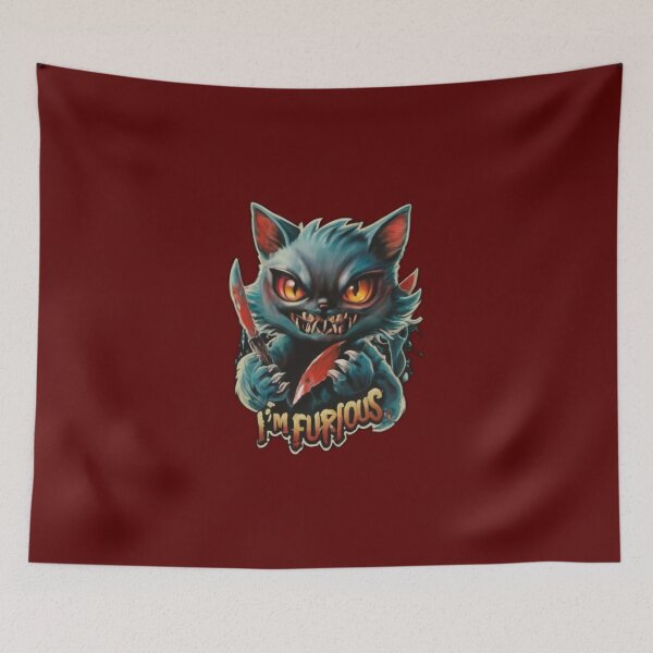 Item preview, Angry cat with the text I'm Furious. designed and sold by Tomasz  Siennicki.