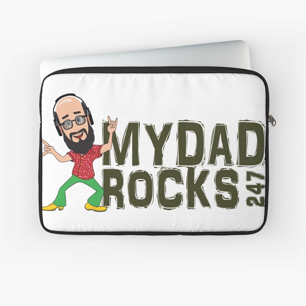 My Dad Rocks 24/7 - Logo Laptop Sleeve