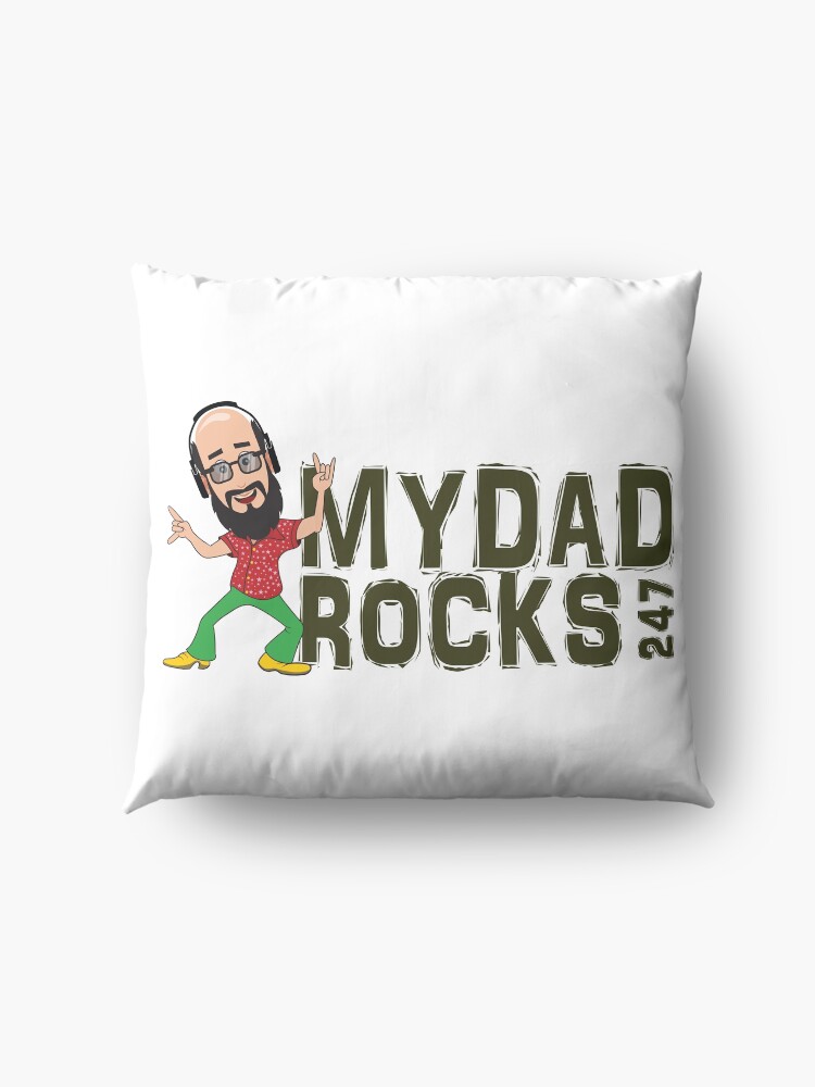 Alternate view of My Dad Rocks 24/7 - Logo Floor Pillow