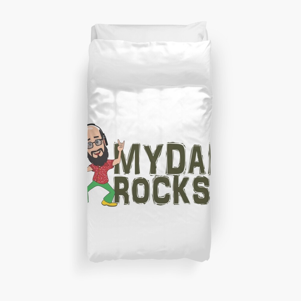 My Dad Rocks 24/7 - Logo Duvet Cover