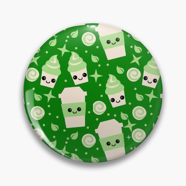 Item preview, green cute matcha tea coffee designed and sold by dottiedigitals.