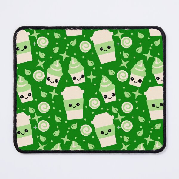 Item preview, green cute matcha tea coffee designed and sold by dottiedigitals.