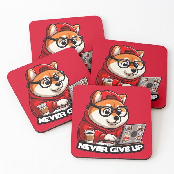 Item preview, Never Give Up Shiba Inu Dog Laptop Homework Hardworking Study Hard designed and sold by plushism.