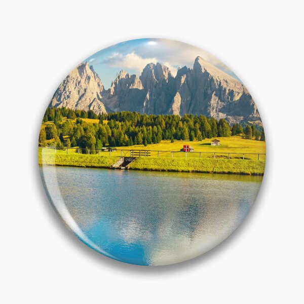 Artikelvorschau, See und Berge, Seiser Alm oder Seiser Alm, Dolomiten, Italien. entworfen und verkauft von Stefano Orazzini.