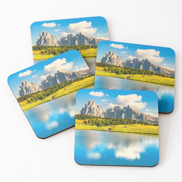 Item preview, Lake and mountains, Alpe di Siusi or Seiser Alm, Dolomites Alps, Italy. designed and sold by Stefano Orazzini.