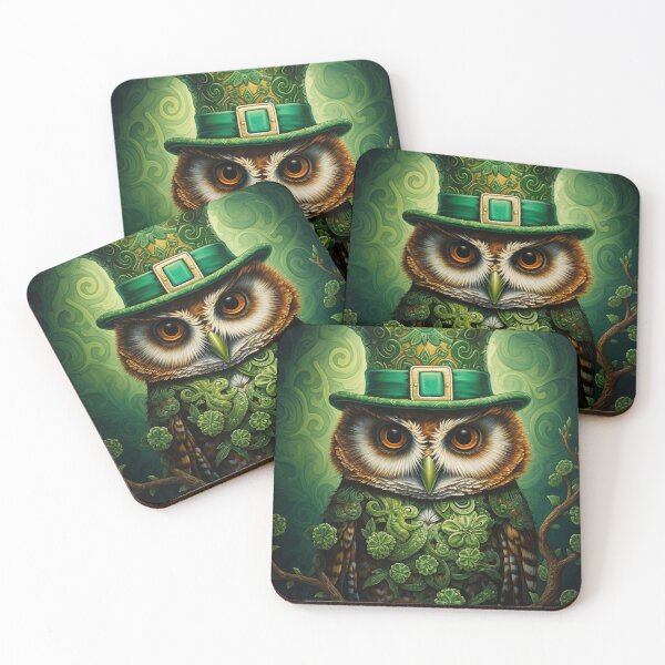 Item preview, Cute Owl Shamrock Irish Lucky designed and sold by GageStore.