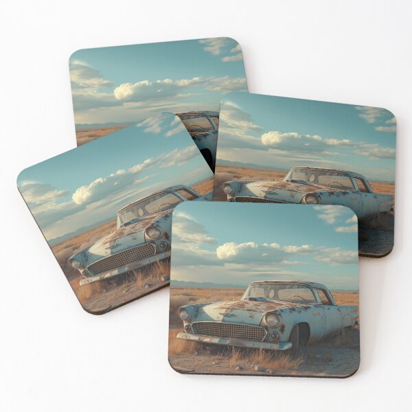 Item preview, Vintage Rustic Car Desert Landscape designed and sold by KatanaCreative.