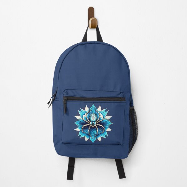 Item preview, spider building its webs over a blue rose for women and men designed and sold by Firas Aljazzar.