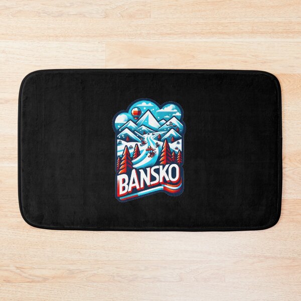 Item preview, Bansko Ski Resort Art Funny Gifts designed and sold by BadhbhArt.