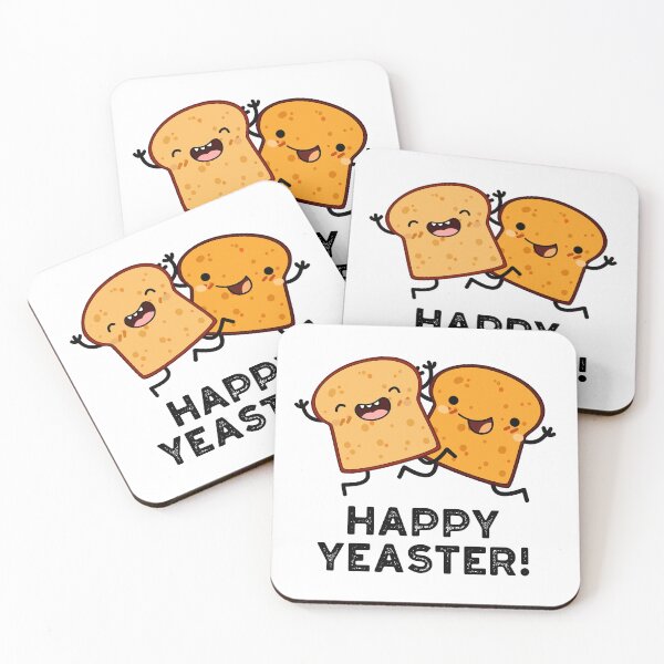 Item preview, Happy Yeaster Funny Bread Puns (White BG) designed and sold by punnybone.